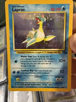 Pokemon Card - Lapras Fossil 10/62 Holo Rare LP MP A129 - Image 2