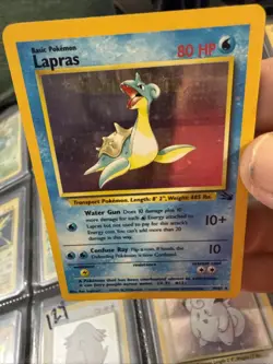 Pokemon Card - Lapras Fossil 10/62 Holo Rare LP MP A129 - Image 3