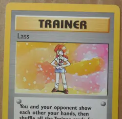 Lass 75/102 Rare Non-Holo Base Set Pokemon Trainer Card LP - Image 2