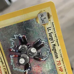 Pokemon TCG Lt. Surge's Magneton Gym Heroes Holo Rare 8/132 Unlimited DMG - Image 4