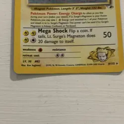 Pokemon TCG Lt. Surge's Magneton Gym Heroes Holo Rare 8/132 Unlimited DMG - Image 5