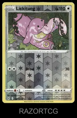 LICKITUNG 138/196 C LOST ORIGIN POKEMON REVERSE HOLO NM/M - Image 1