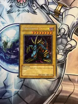 (13) Yu-Gi-Oh! Reverse Foil Misprint Tri-Horned Dragon LOB-000 Unlimited VLP - Image 1