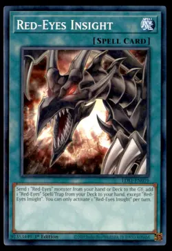 Yu Gi Oh! Red Eyes Insight LDS1 EN019 1st Edition Regular - Image 1