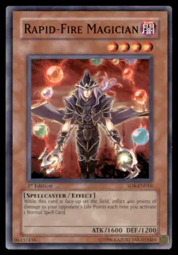 Yu Gi Oh! Rapid Fire Magician SD6 EN016 SD6 1st Edition Regular - Image 1
