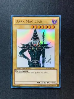 Yugioh Dark Magician (JUMP-EN049) - Shonen Jump Magazine Promos Limited LP - Image 1