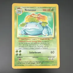 Pokemon TCG Venusaur Base Set Holo Rare 15/102 Unlimited 1999-2000 WOTC 100HP - Image 1