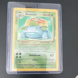 Pokemon TCG Venusaur Base Set Holo Rare 15/102 Unlimited 1999-2000 WOTC 100HP - Image 2