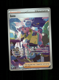 Custom HOLO Iono Trainer Iono Card READ DESCRIPTION BELOW - Image 1