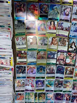 800+ One Piece Card Lot Super Rares, 75+ Foil Rares, Leaders, Base, Boa Hancock - Image 5