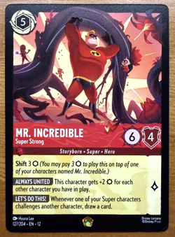 Mr. Incredible Super Strong - 127/204 Legendary Wilds Unknown Disney Lorcana - Image 1