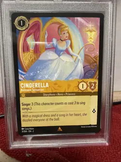 Cinderella Disney Lorcana 2023 Rise of the Floodborn 3/204 PSA 10 Rare Non Foil - Image 3