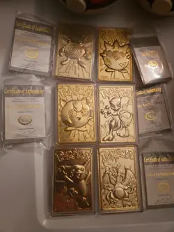 Full Set! - 1999 Pokemon 23k Gold Plated Trading Card Burger King Charizard BK - Image 4