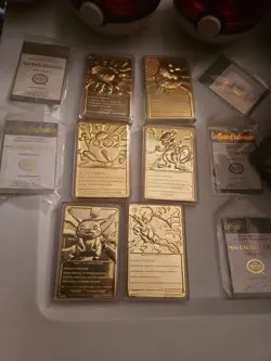 Full Set! - 1999 Pokemon 23k Gold Plated Trading Card Burger King Charizard BK - Image 5