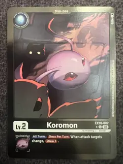 Digimon Card Game Koromon EX10-002 Common Limited Foil Sinister Order NM - Image 1