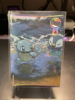 🔥NON TCG Eif Origin 3.0 Chinese Pokemon Card PM-SCR No.004 Squirtle Piplup🔥 - Image 1