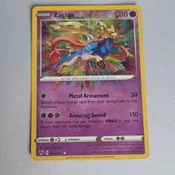 Zacian 082/185 SWSH04 Vivid Voltage Amazing Rare Holo Eng - Image 1