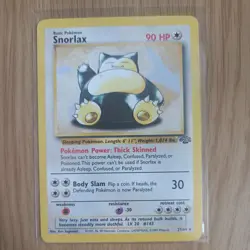 Pokemon TCG Snorlax Jungle 27/64 Non-Holo Rare Vintage 1999 WOTC Card LP/NM - Image 1