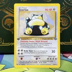 Pokemon 1999 Snorlax 1st Edition Jungle Set Non Holo 27/64 NM - Image 1
