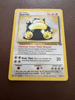Pokemon TCG Snorlax 27/64 Jungle Set Non-Holo Trading Card Rare NM - Image 2