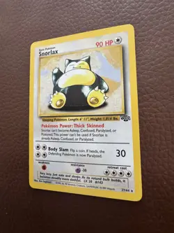 Pokemon TCG Snorlax 27/64 Jungle Set Non-Holo Trading Card Rare NM - Image 3