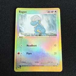 Pokemon TCG Bagon EX Dragon 49/97 Reverse Holo Rare Trading Card LP Condition - Image 1