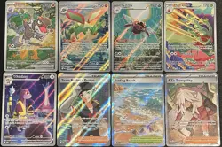 Pokemon TCG 8 Card Illustration Rare and Full Art Lot NM-Mint - Image 1