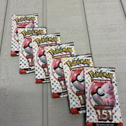 Pokemon Scarlet Violet Trading Card Game 151 Lot Of 6 With 10 Card A Pack - Image 1
