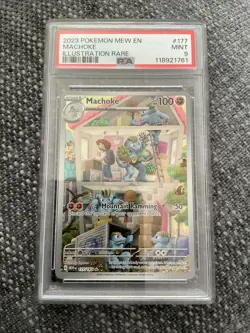 Machoke Scarlet Violet 151-2023 IR Pokemon Card TCG 177/165 PSA 9 - Image 1