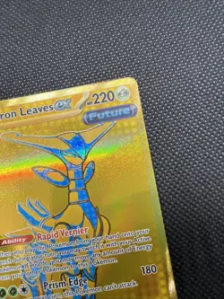 Pokemon TCG Iron Leaves EX Prismatic Evolutions Holo Card 176/131 Gold - Image 3