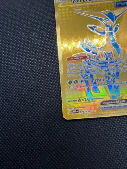 Pokemon TCG Iron Leaves EX Prismatic Evolutions Holo Card 176/131 Gold - Image 5