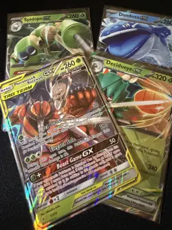 Pokemon Card Lot - 4x Ultra Rare GX ex Bundle Pheromosa Buzzwole Spidops NM - Image 1