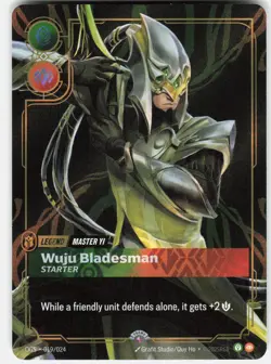 Master Yi - Wuju Bladesman Foil Promo Riftbound Organized Play Promotional Cards - Image 1