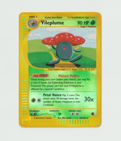 Vileplume 31/165 Expedition Reverse Holo Rare Pokemon Card Vintage LP - Image 1