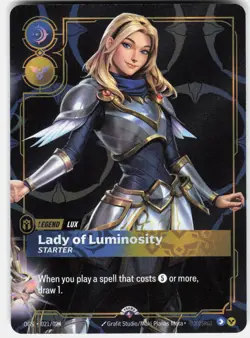 Lux - Lady of Luminosity Foil Promo Riftbound Organized Play Promotional Cards - Image 1