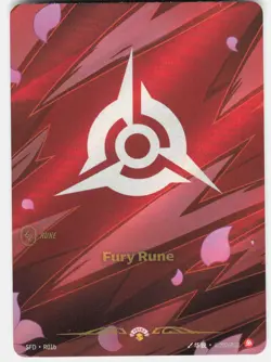 Fury Rune () Foil Promo Riftbound Organized Play Promotional Cards R01b NM - Image 1