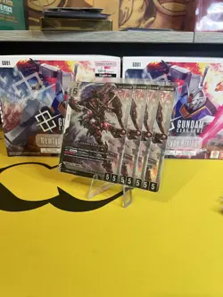 Gundam Card Game GD01-066 Justice Gundam LR (Playset of four) - Image 1