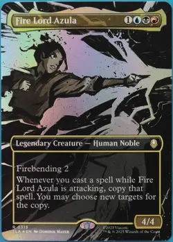 Fire Lord Azula (Borderless Scene 313) FOIL Avatar Last Airbender NM (521078) - Image 1