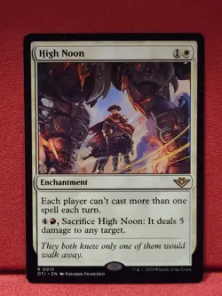 1x High Noon - Foil NM-Mint, English Outlaws of Thunder Junction MTG Magic - Image 1
