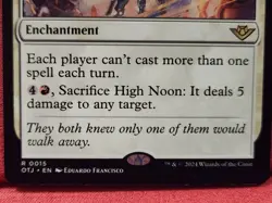 1x High Noon - Foil NM-Mint, English Outlaws of Thunder Junction MTG Magic - Image 4