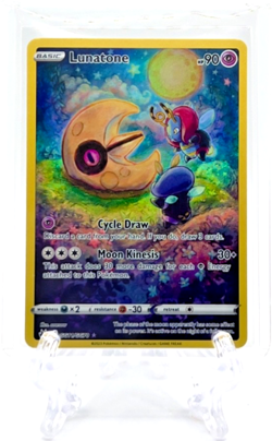 LUNATONE 2023 Pokemon TCG Crown Zenith #GG11/GG70 GALARIAN GALLERY ULTRA RARE - Image 1