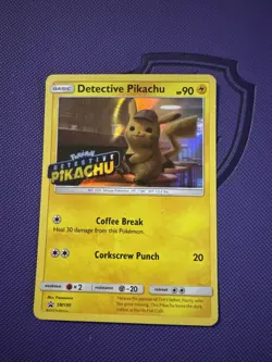Pokemon TCG Detective Pikachu SM190 Stamped Holo Promo Card - Image 1