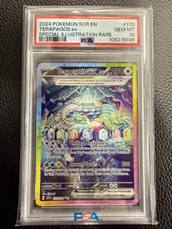 2024 POKEMON SCR EN-STELLAR CROWN SPECIAL ILLUSTRATION RARE TERAPAGOS EX PSA 10 - Image 1