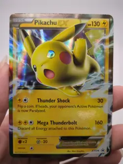 Pokemon Pokemon TCG Pikachu EX XY174 XY Black Star Promo Holo Card - Image 1