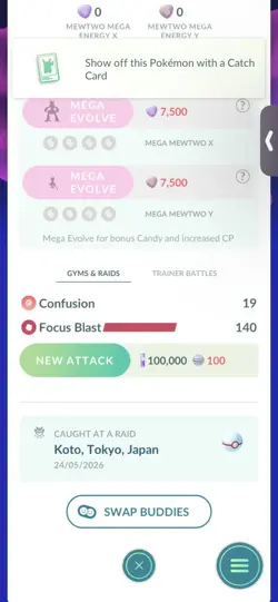 Pokemon Go Legendary Mewtwo ( XXS) ( Normal ) - Image 2