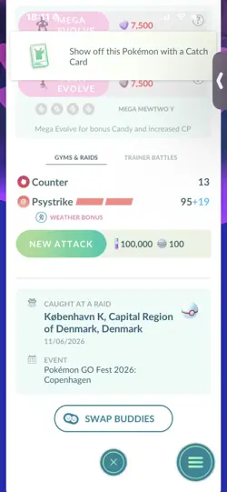 Pokemon Go Legendary Mewtwo ( XXL) ( Normal ) - Image 2