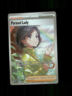 Custom HOLO PARASOL LADY Trainer PARASOL LADY Card READ DESCRIPTION BELOW - Image 1