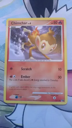 Chimchar Lv8 - 12/17 - Pop Series 8 Pokemon Card - Image 1