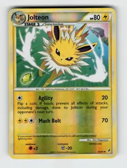 Jolteon 45/95 - Pokemon - Call of Legends - Reverse Holo Uncommon - LP - Image 1