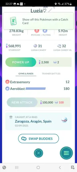 Pokemon Go Shiny Legendary Lugia - Image 2